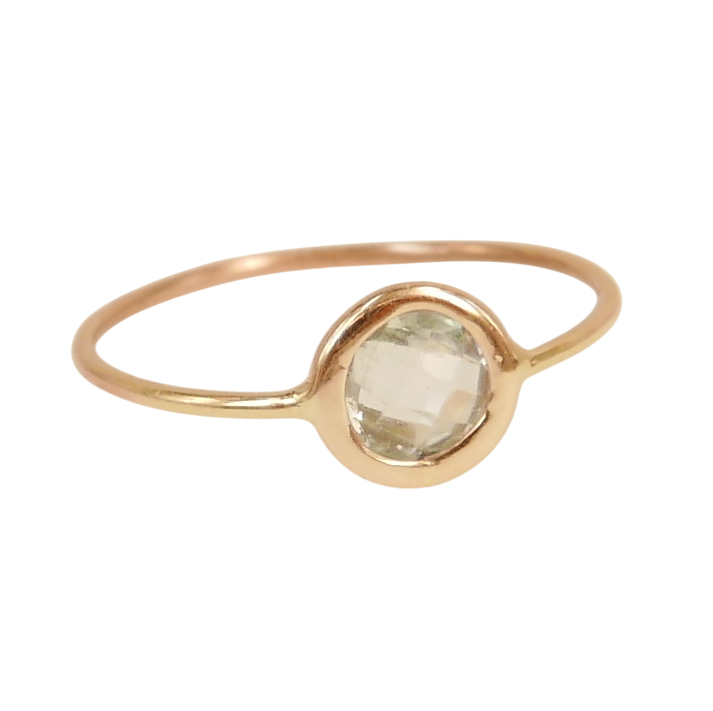 Anello Gold of Nine oro giallo e topazio azzurro